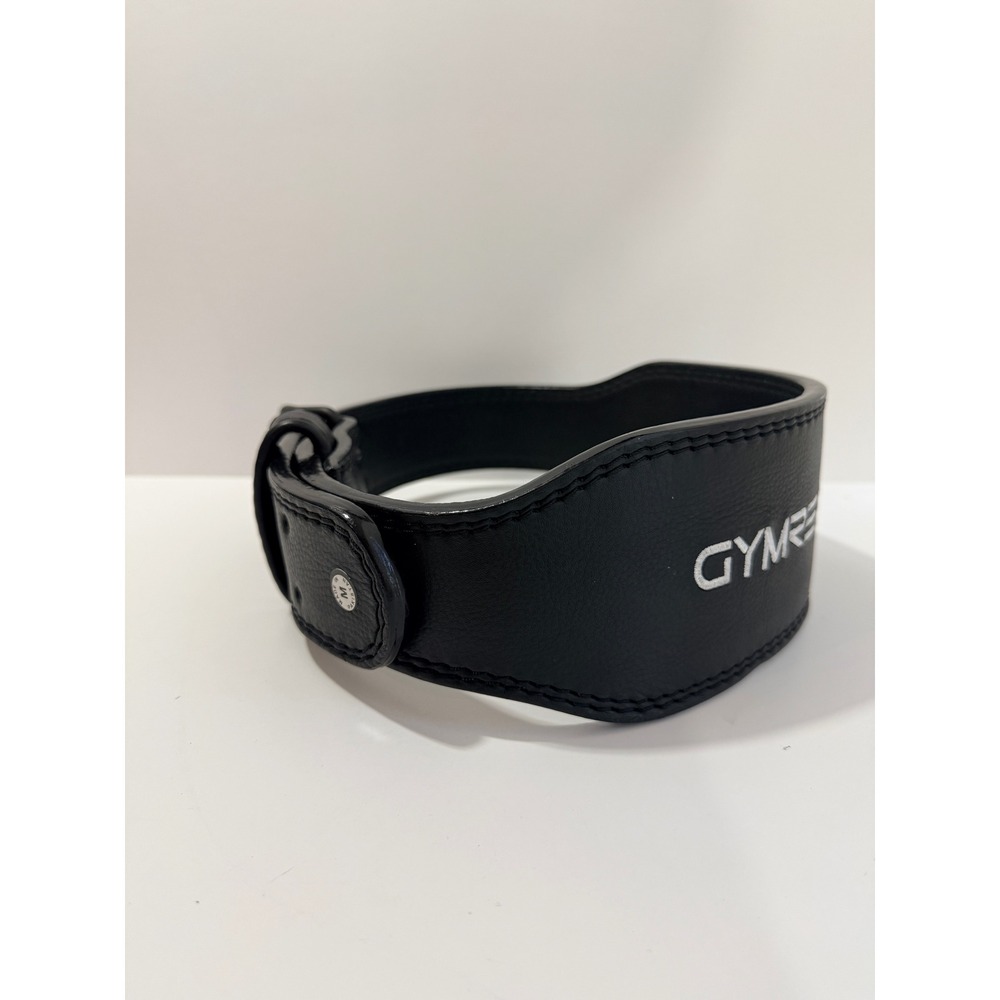 Gymreapers Weightlifting Belt Unisex Medium Black Good Leather Tapered Buckle - Picture 5 of 6